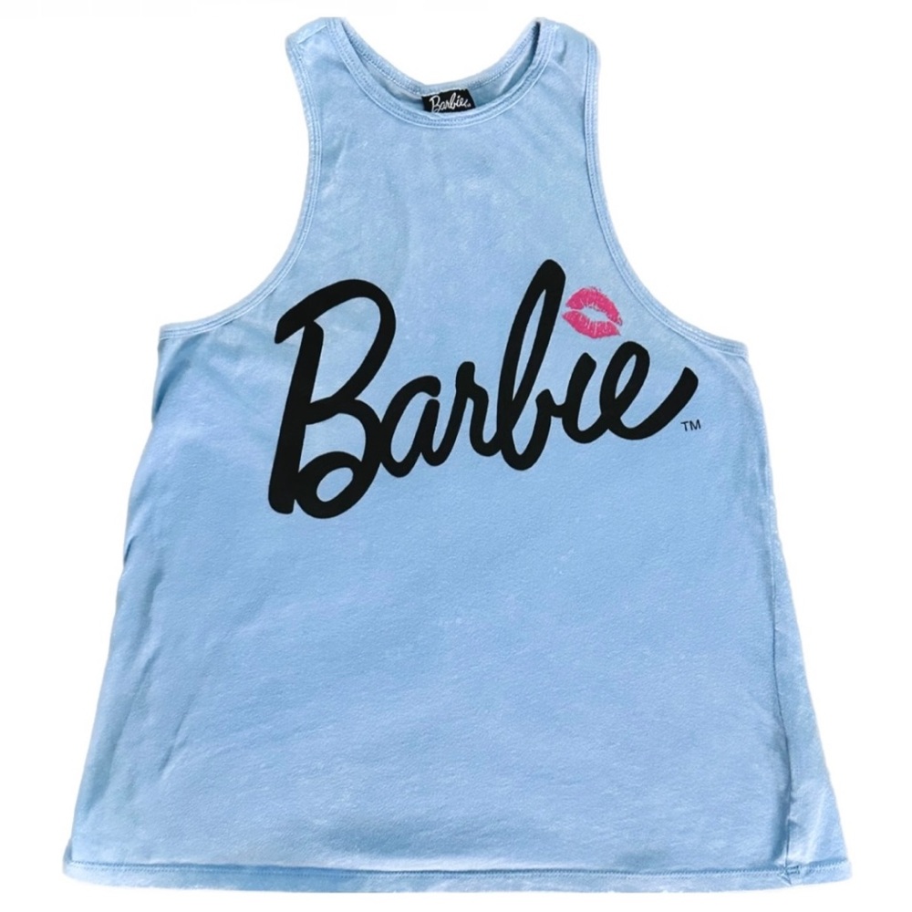 Barbie Periwinkle Blue Muscle Tank Top size Small